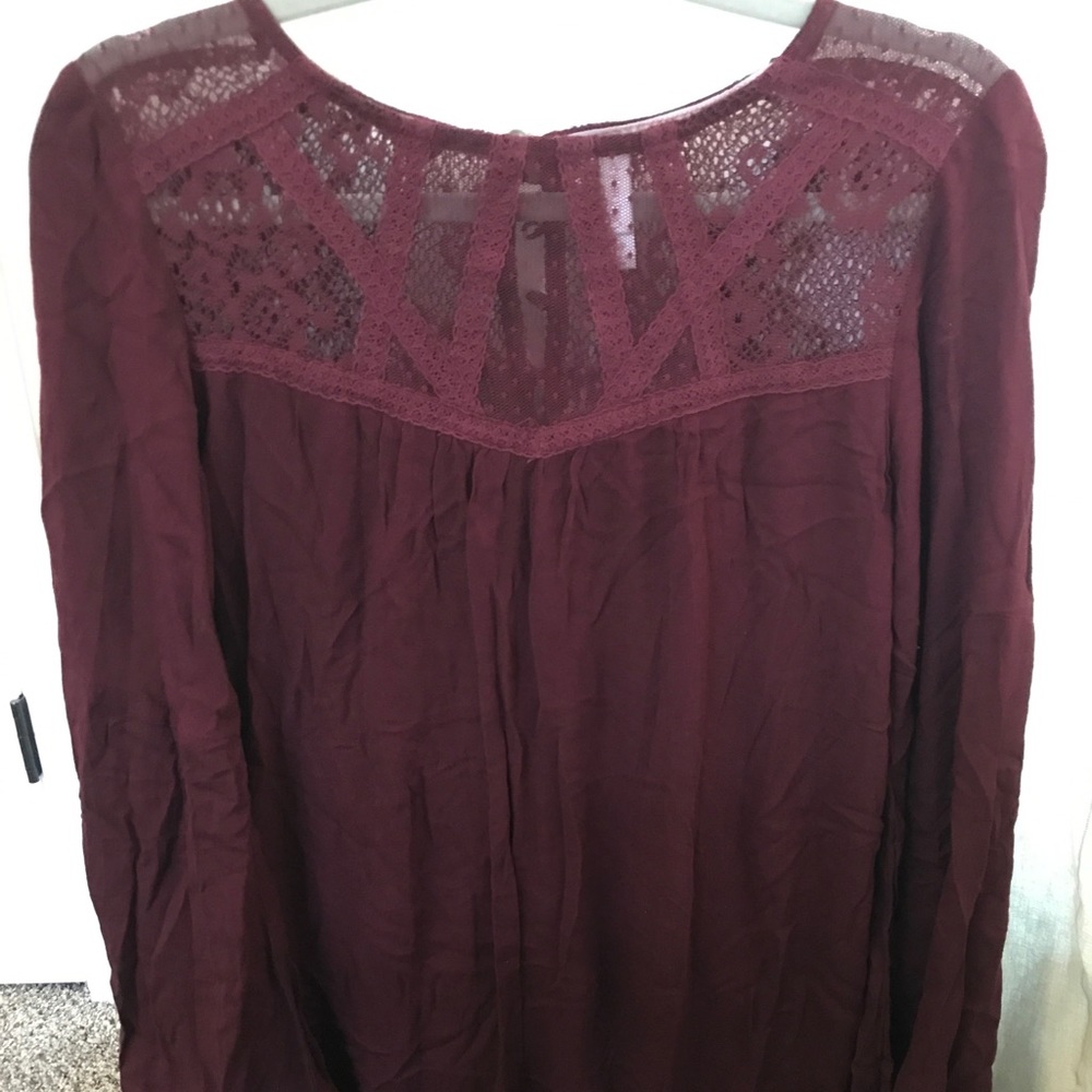Burgundy dress
